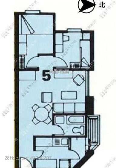 兆安苑 售盘 2 房 , 1 浴室 495 平方尺