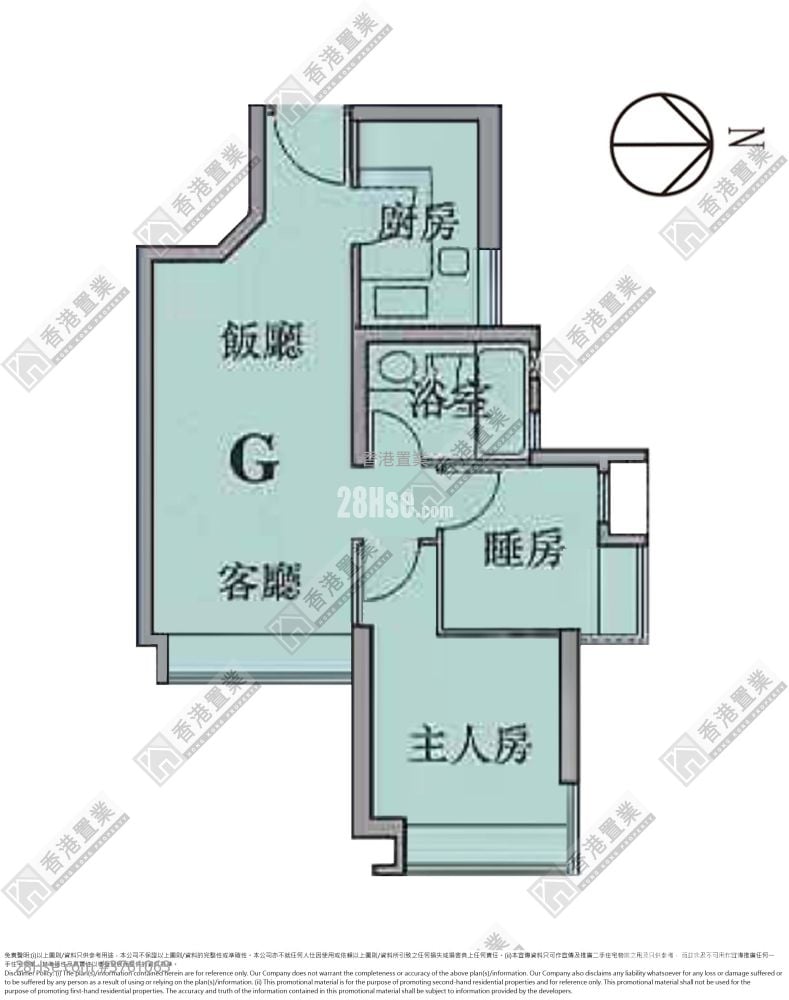维港湾 售盘 2 房 , 1 浴室 459 平方尺