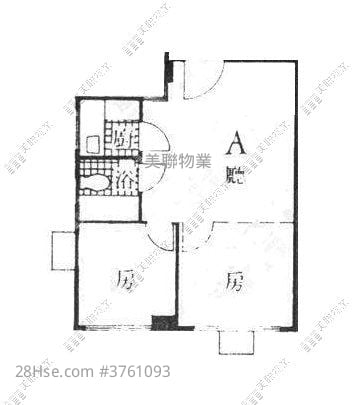 金伦大厦 售盘 2 房 , 1 浴室 315 平方尺