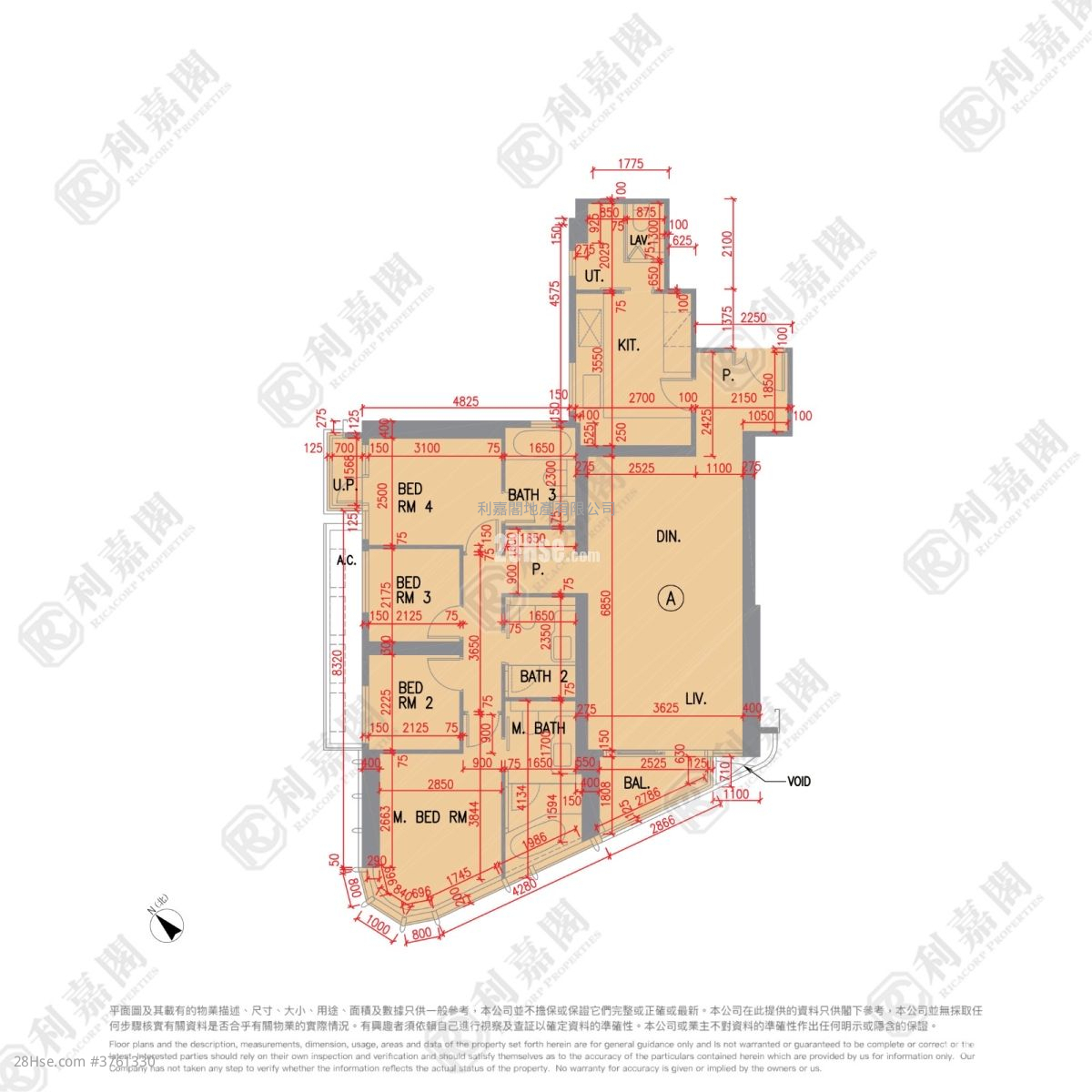 LP10 售盘 4 房 1,203 平方尺