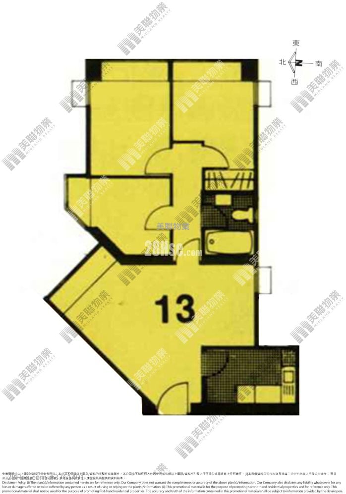康怡花园 售盘 3 房 596 平方尺