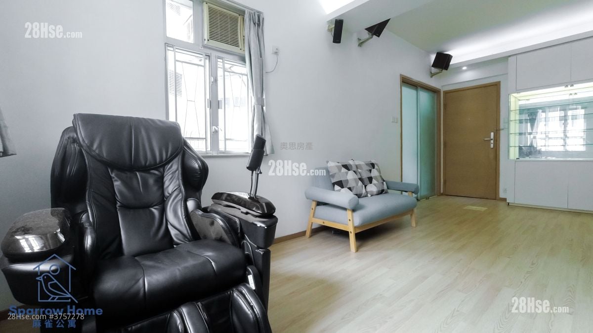 景星大廈 租盤 2 房 , 1 浴室 562 平方呎