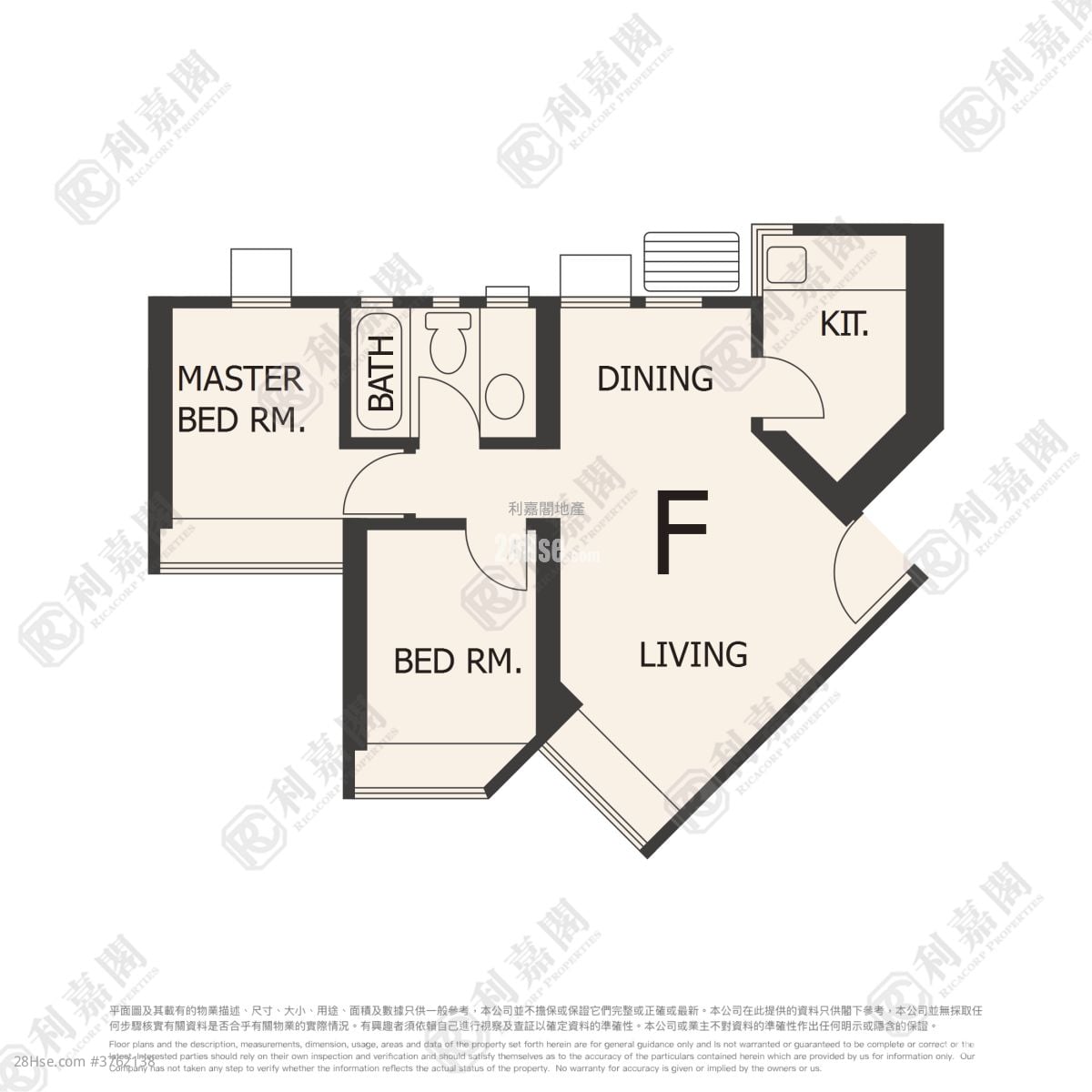 嘉湖山庄 售盘 2 房 , 1 浴室 449 平方尺