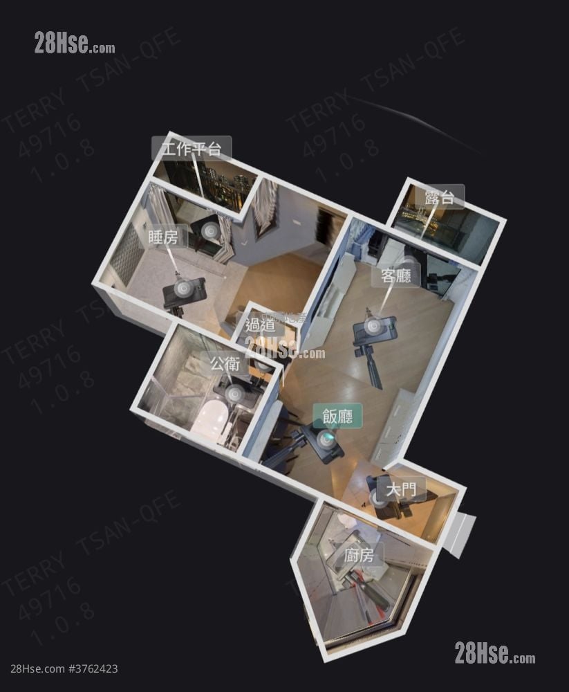 晋海 售盘 2 房 , 1 浴室 489 平方尺