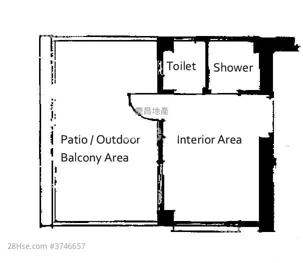 Siu Nin Building Rental Studio , 1 Bathroom 108 ft²