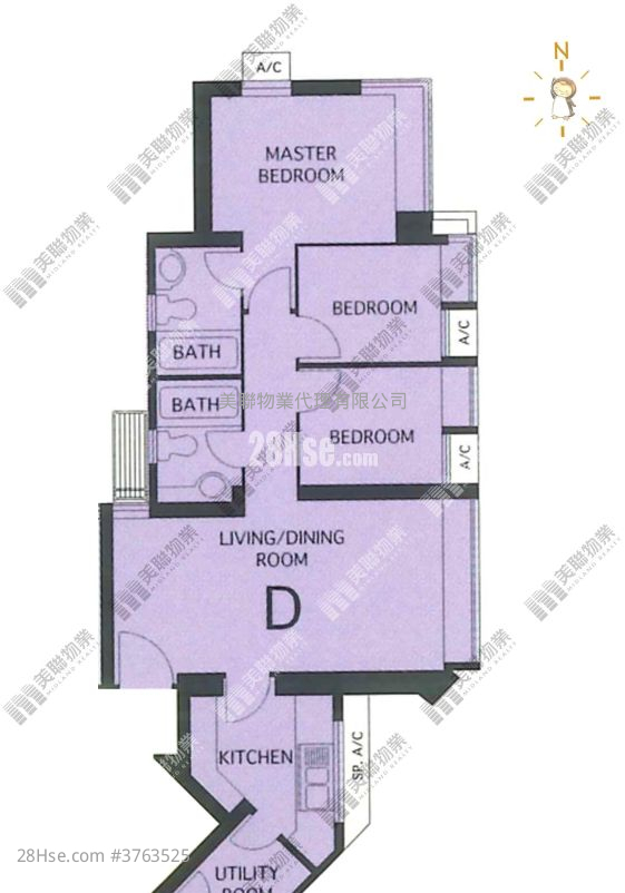维景湾畔 售盘 2 房 765 平方尺