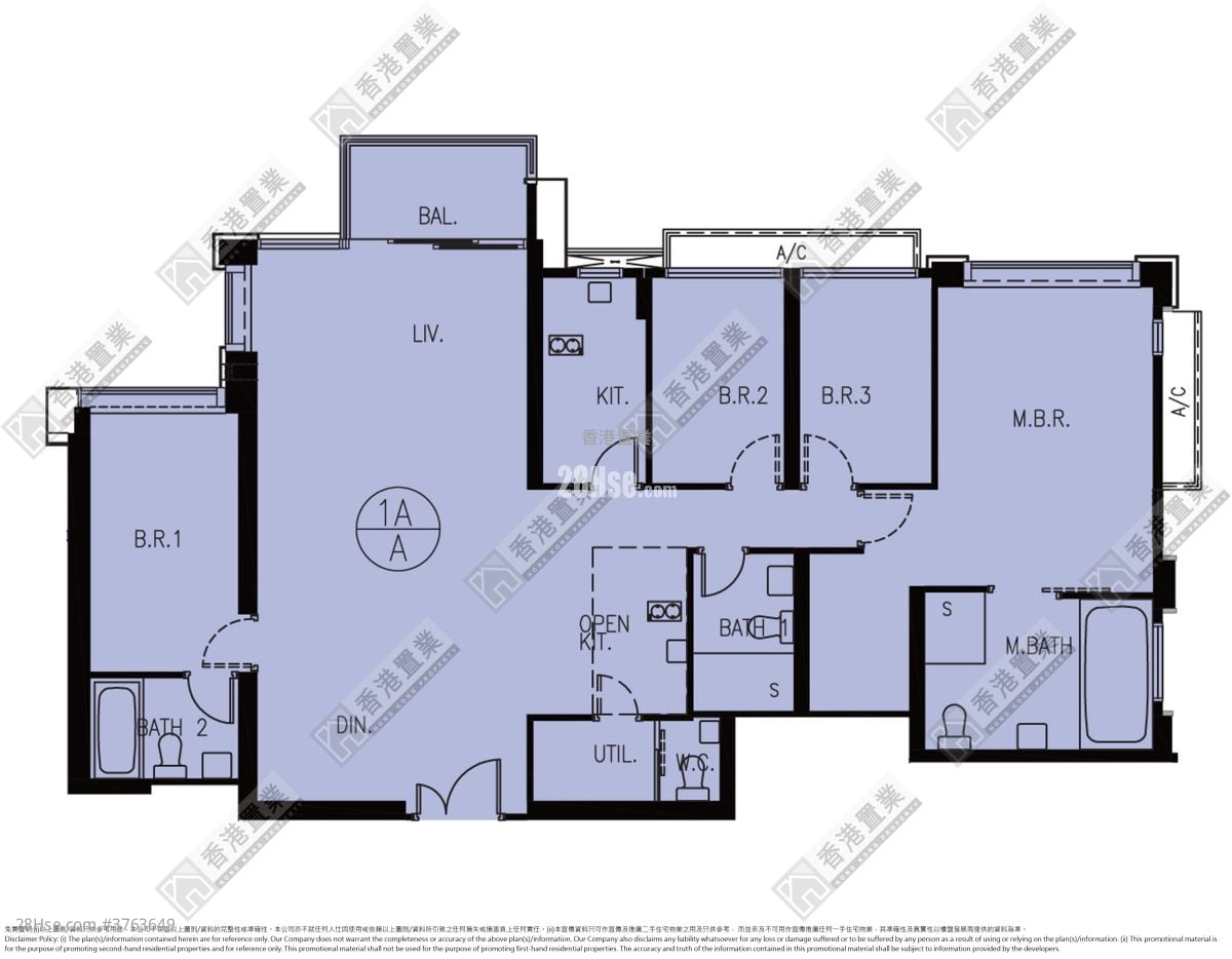 汇玺 售盘 4 房 , 4 浴室 1,503 平方尺