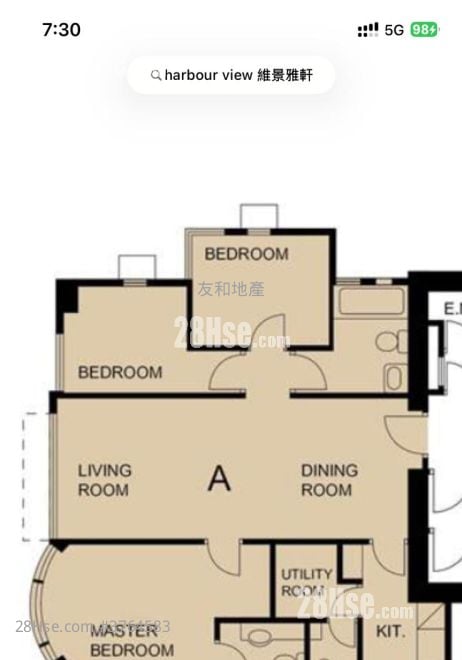 维景雅轩 售盘 3 房 , 3 浴室 839 平方尺