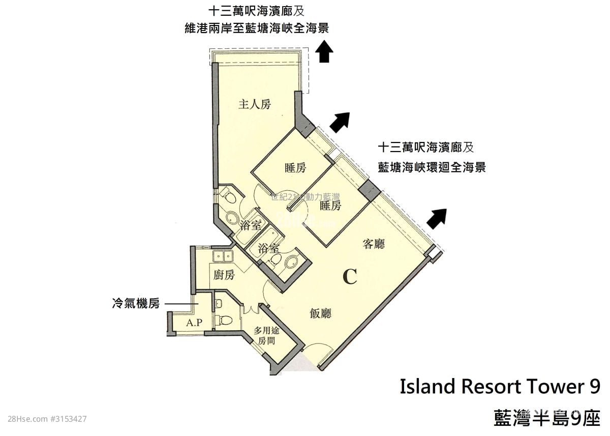 Island Resort Rental 3 Bedrooms , 2 Bathrooms 811 ft²