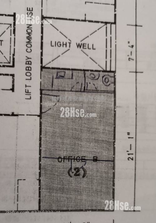 順景大樓 售盤 1 房 , 1 浴室 240 平方呎