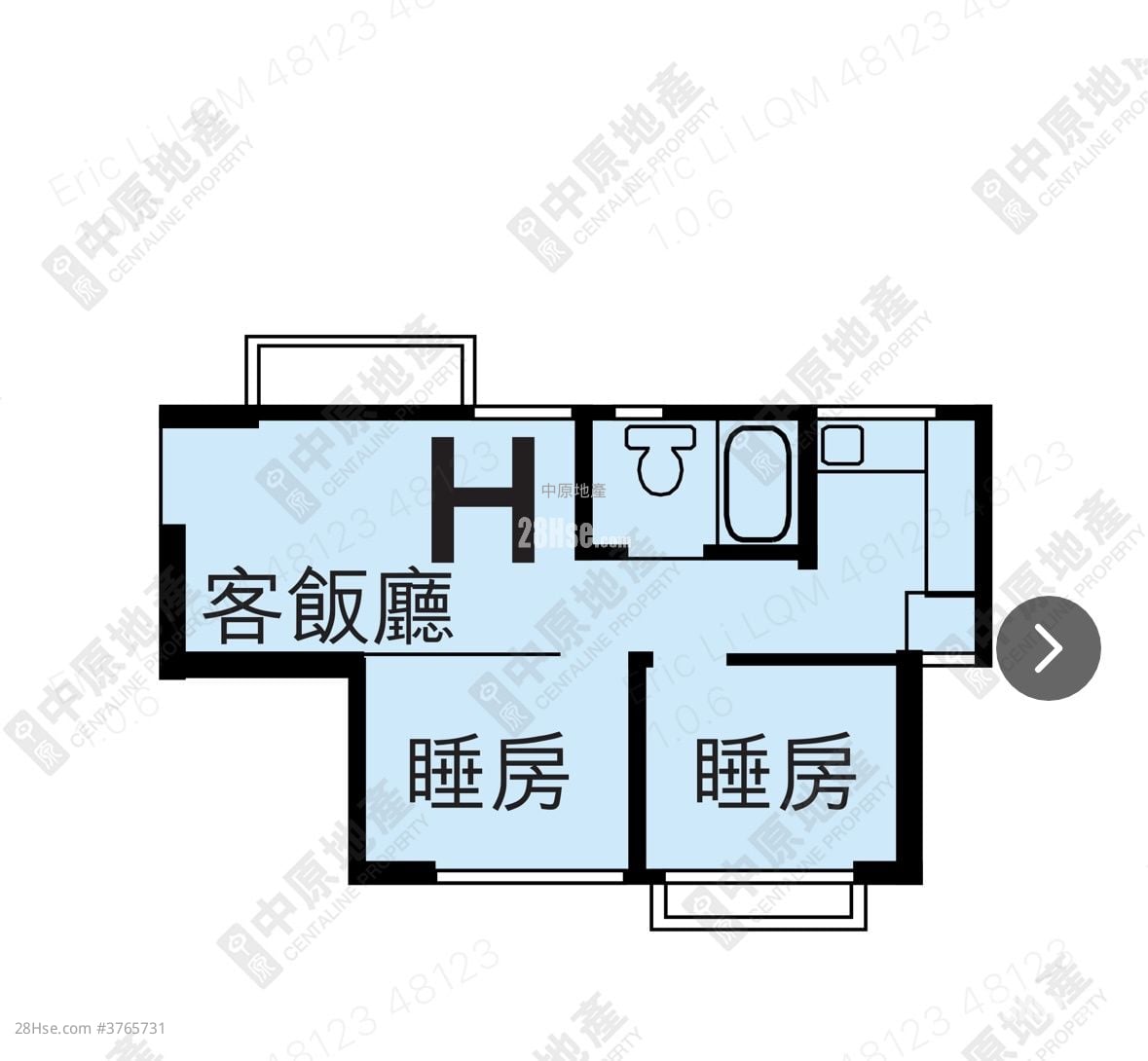 沙田中心 售盘 1 房 292 平方尺