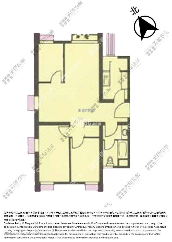 景明苑 售盘 3 房 , 1 浴室 645 平方尺