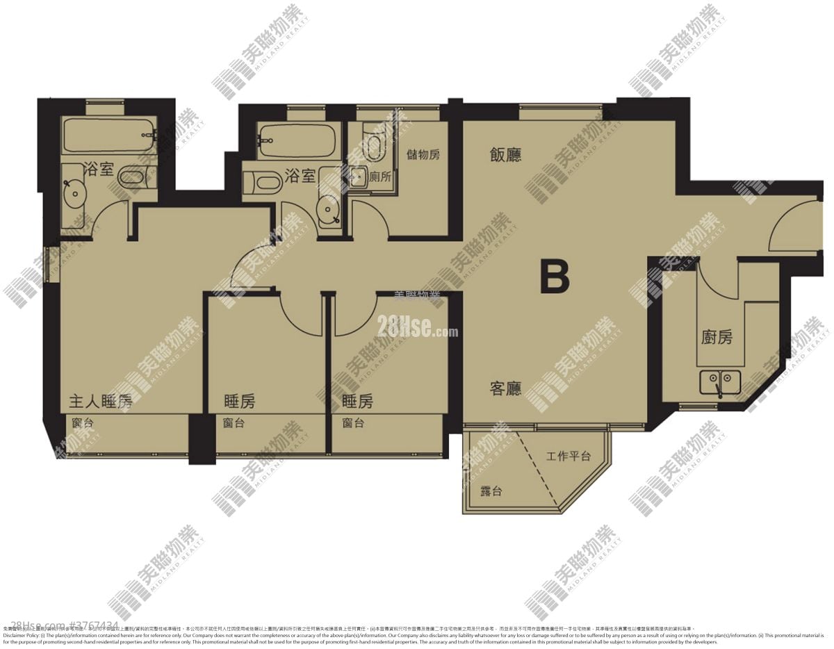 领凯 售盘 3 房 835 平方尺