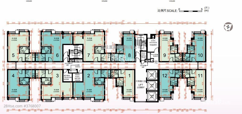 启朗苑 售盘 2 房 , 1 浴室 460 平方尺