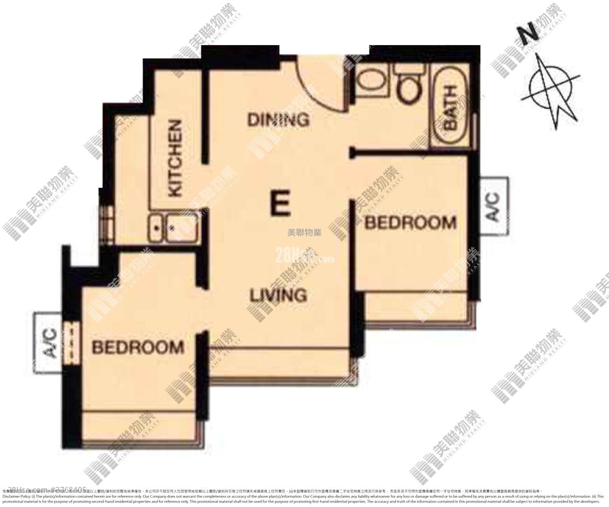 Park Central Sell 2 Bedrooms , 1 Bathroom 384 ft²