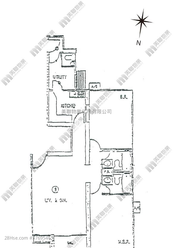 福运花园 售盘 3 房 , 2 浴室 915 平方尺