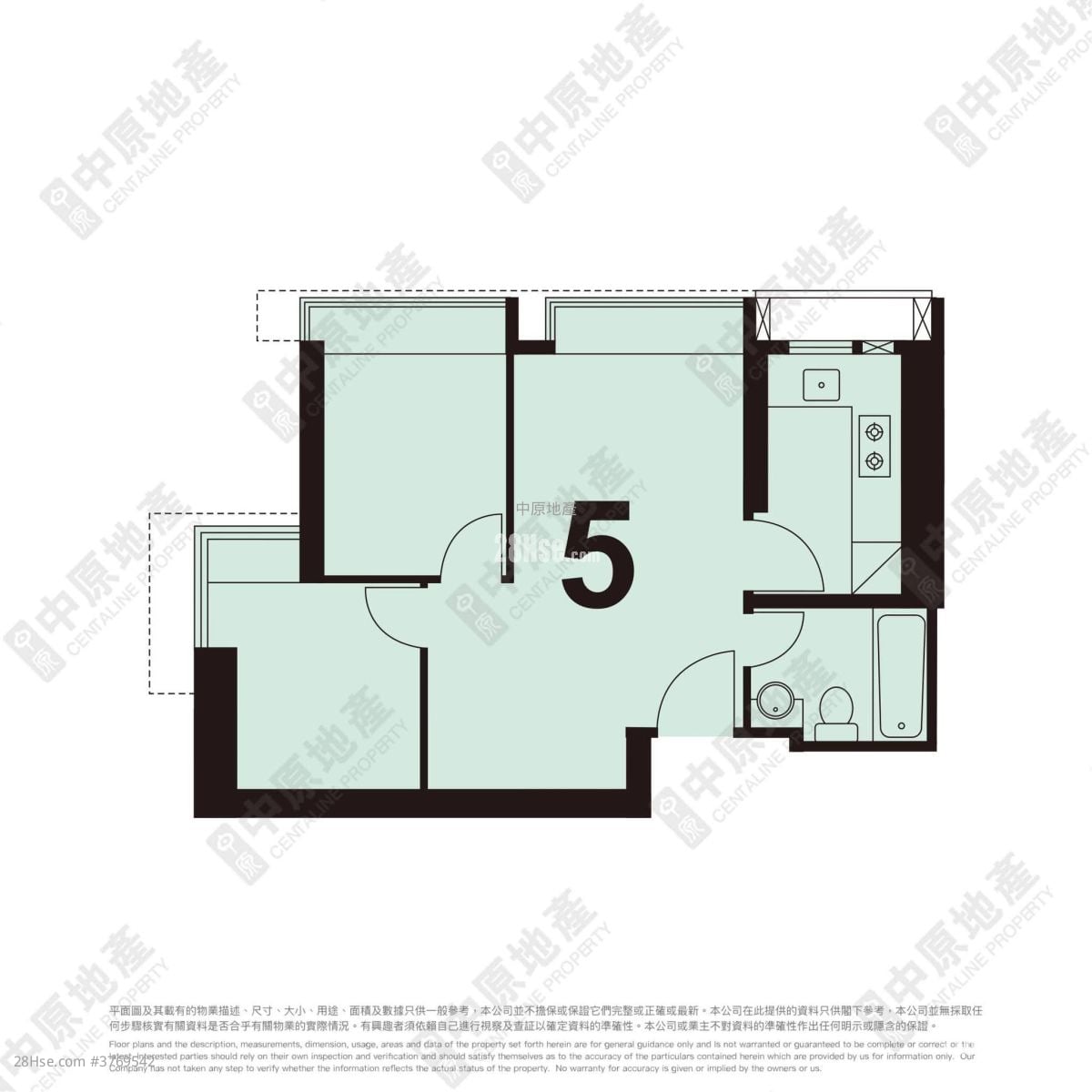 H Cube Sell 2 Bedrooms , 1 Bathroom 423 ft²