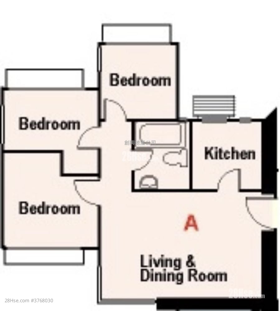 Lung Cheung Garden Sell 3 Bedrooms 435 ft²