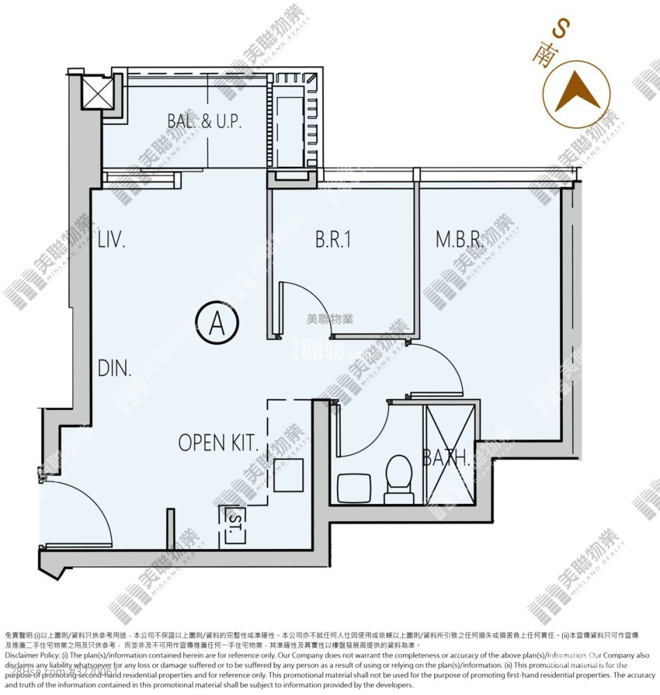 凯柏峰 II 售盘 2 房 , 1 浴室 461 平方尺
