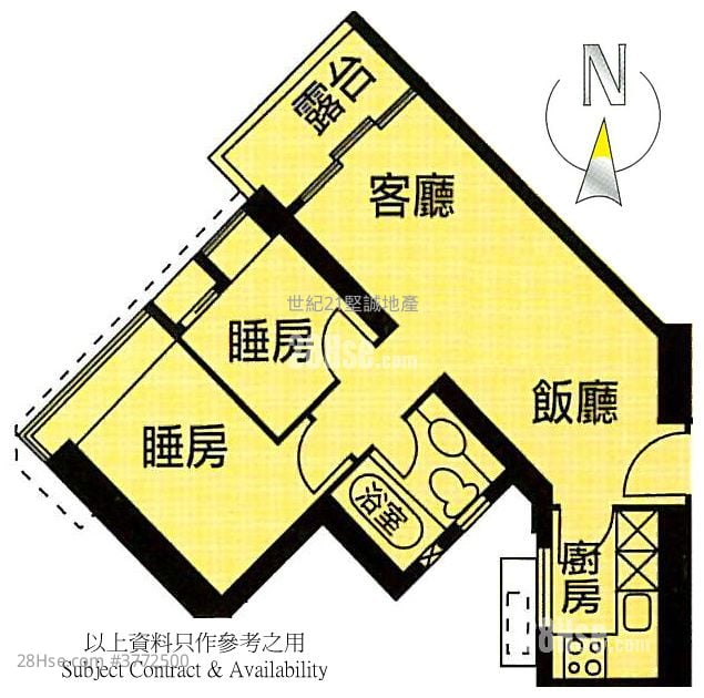 The Merton Sell 2 Bedrooms , 1 Bathroom 490 ft²