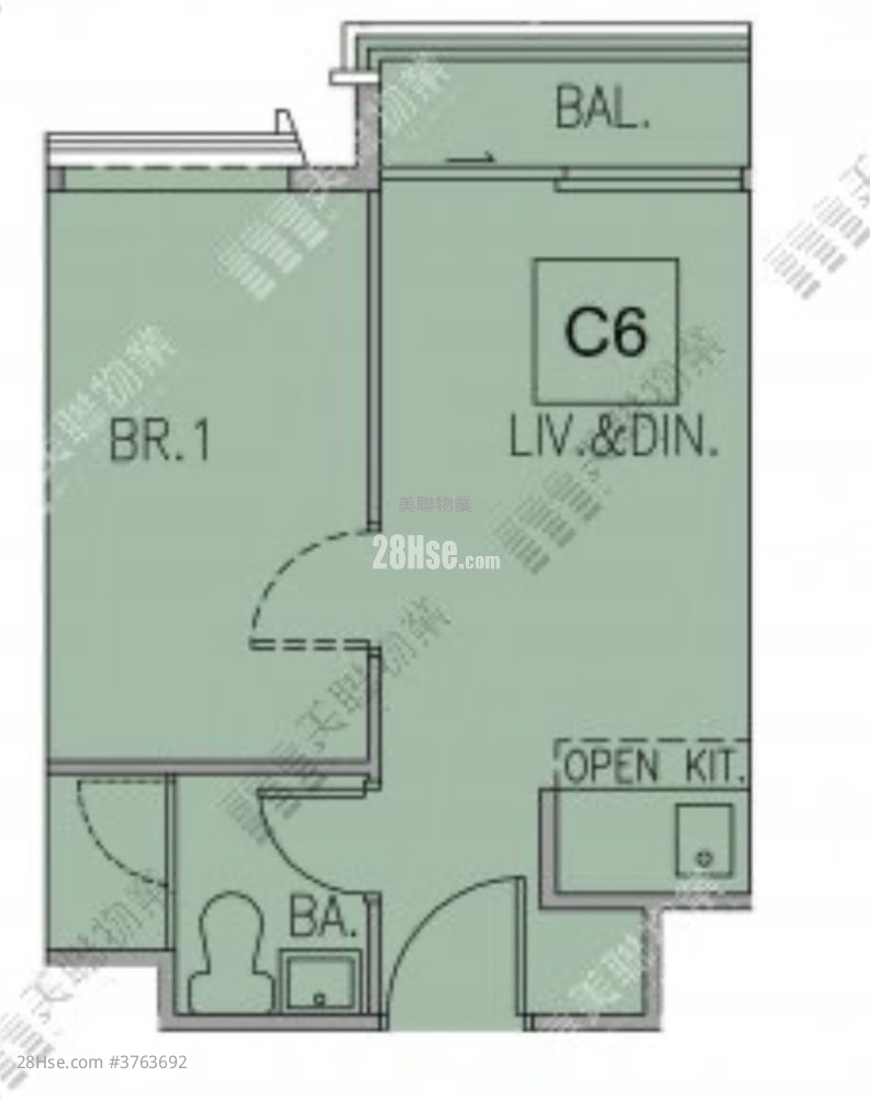 Manor Hill Sell 1 Bedroom , 1 Bathroom 280 ft²