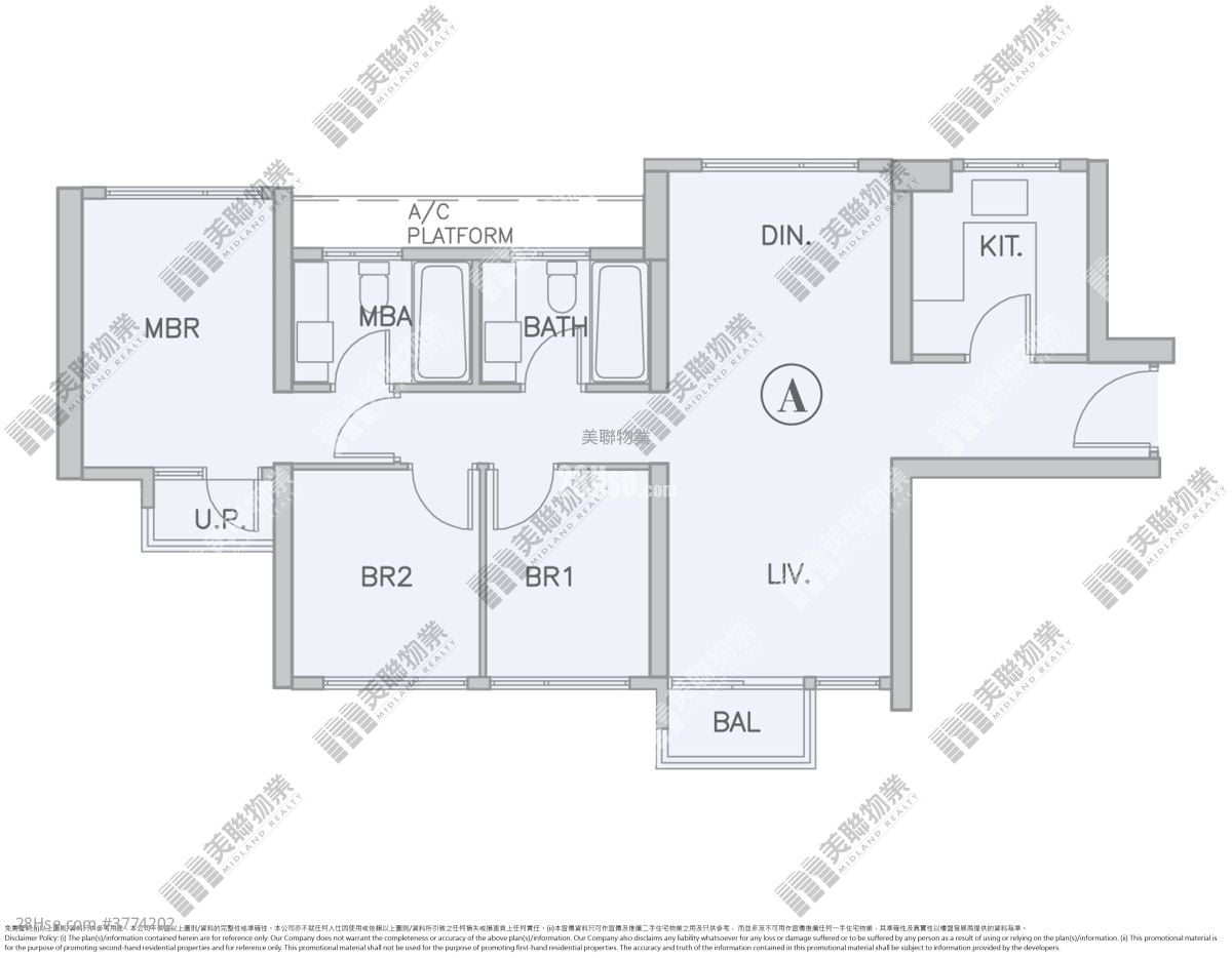 Parc City Sell 3 Bedrooms , 2 Bathrooms 769 ft²