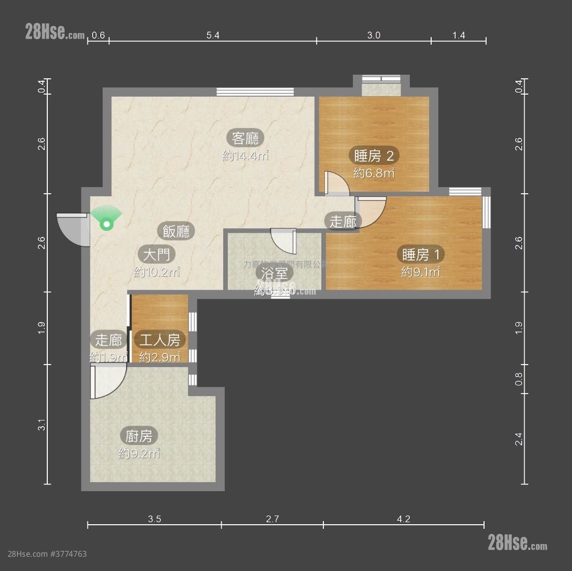 海峯园 售盘 3 房 , 1 浴室 768 平方尺