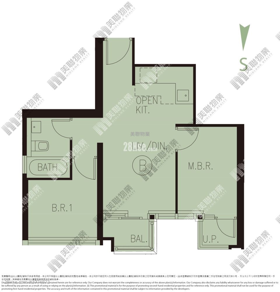 朗誉 售盘 2 房 466 平方尺