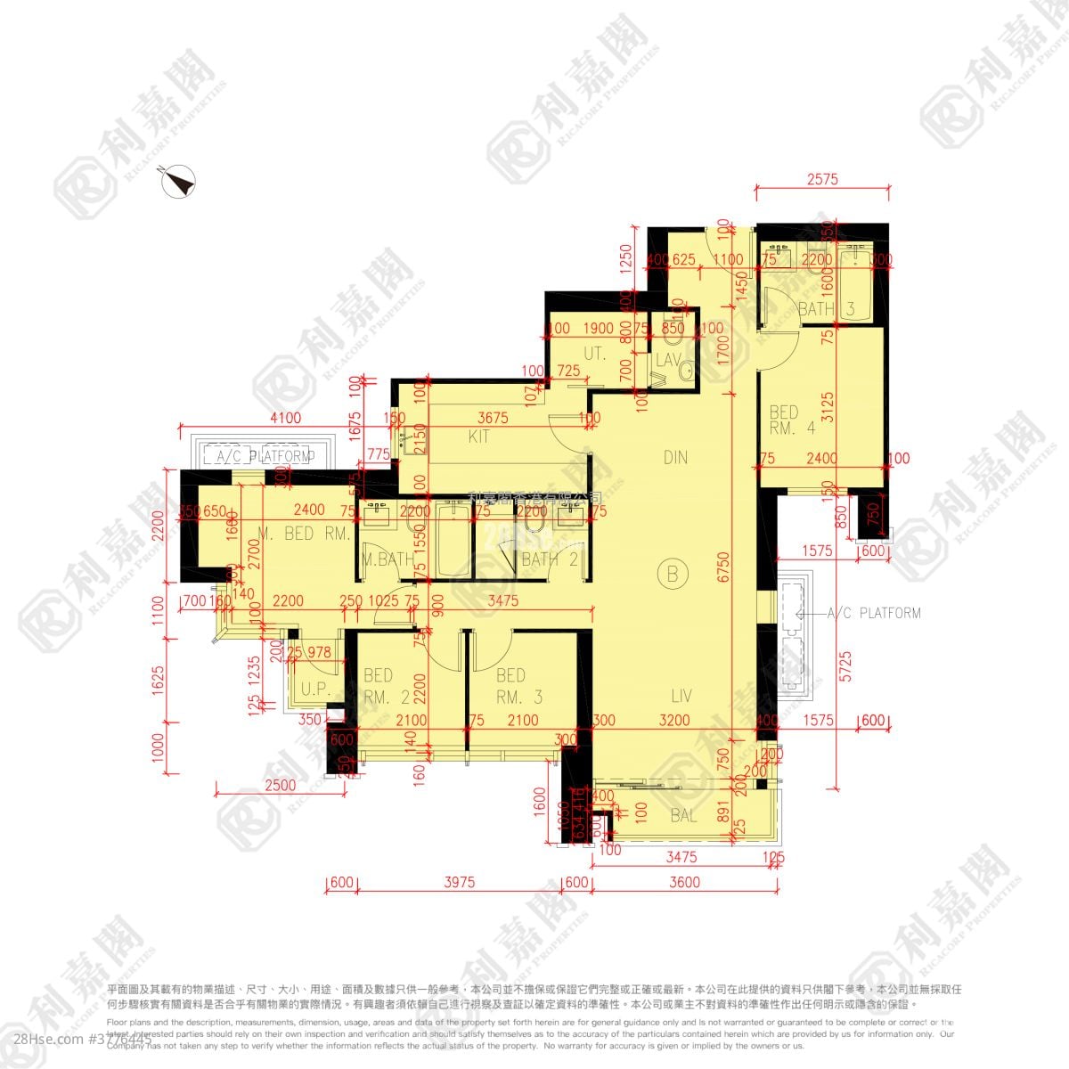 LP6 售盘 4 房 1,086 平方尺