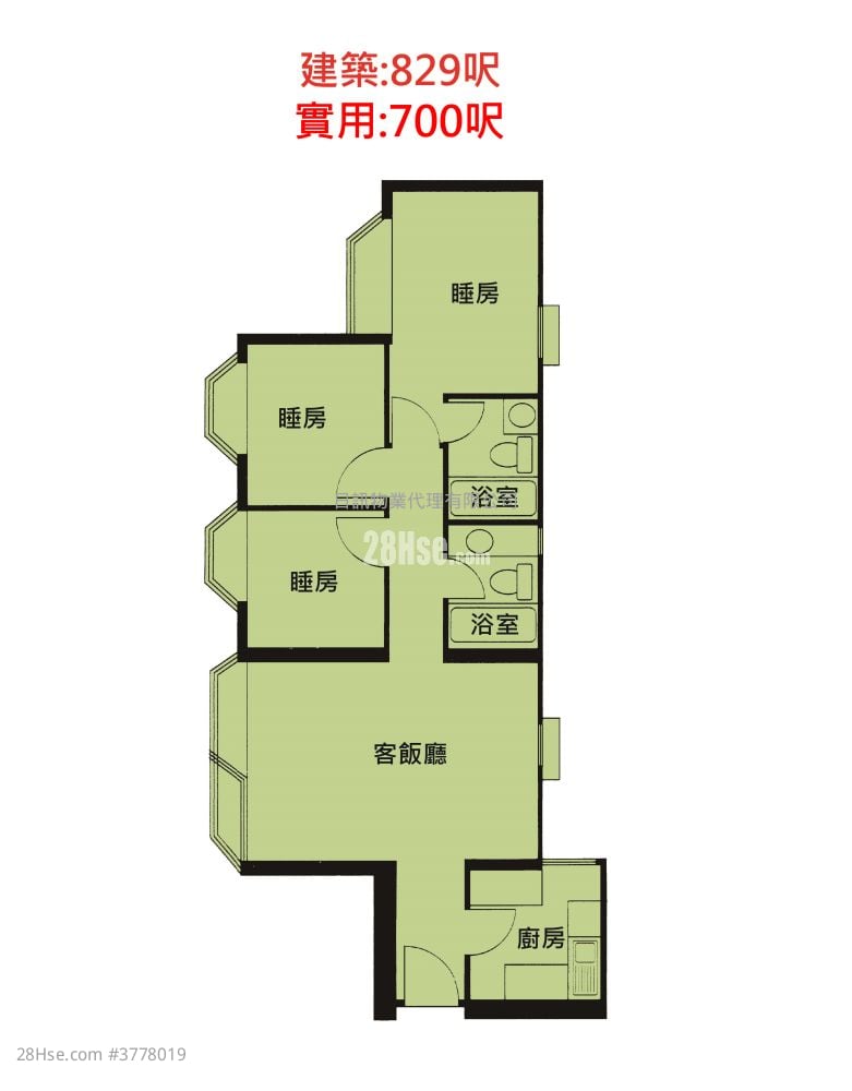 Riviera Gardens Rental 3 Bedrooms , 2 Bathrooms 700 ft²