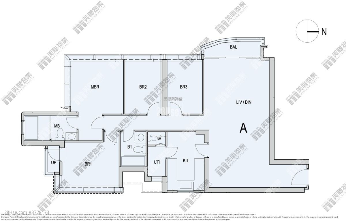The Pavilia Bay Sell 4 Bedrooms , 3 Bathrooms 1,252 ft²