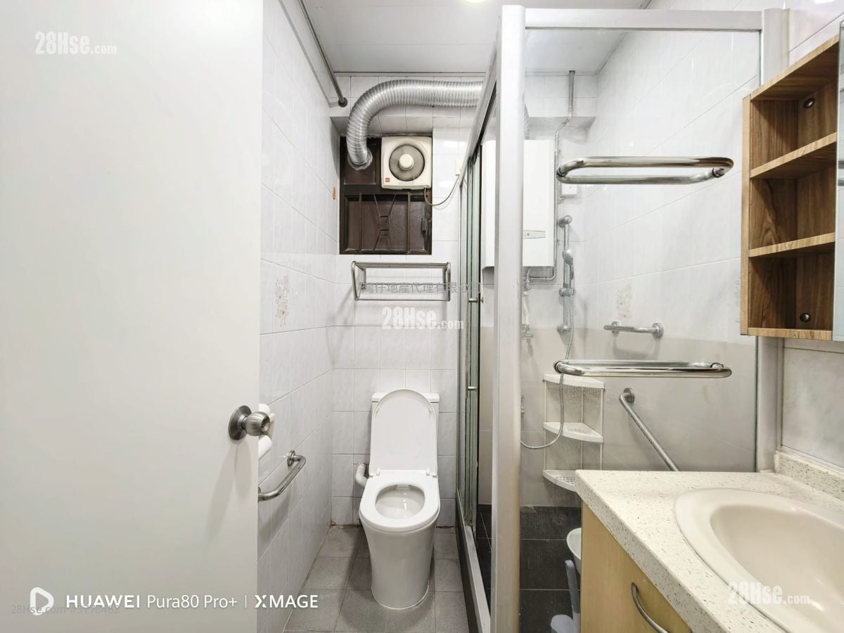 置安大厦 租盘 2 房 , 1 浴室 465 平方尺