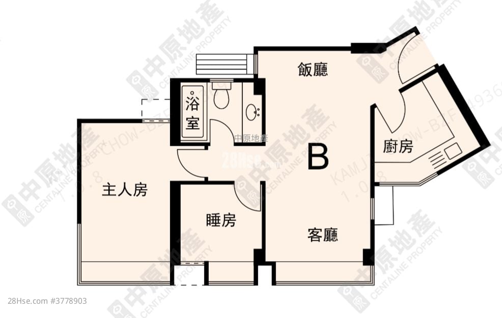 御景园 售盘 2 房 , 1 浴室 480 平方尺