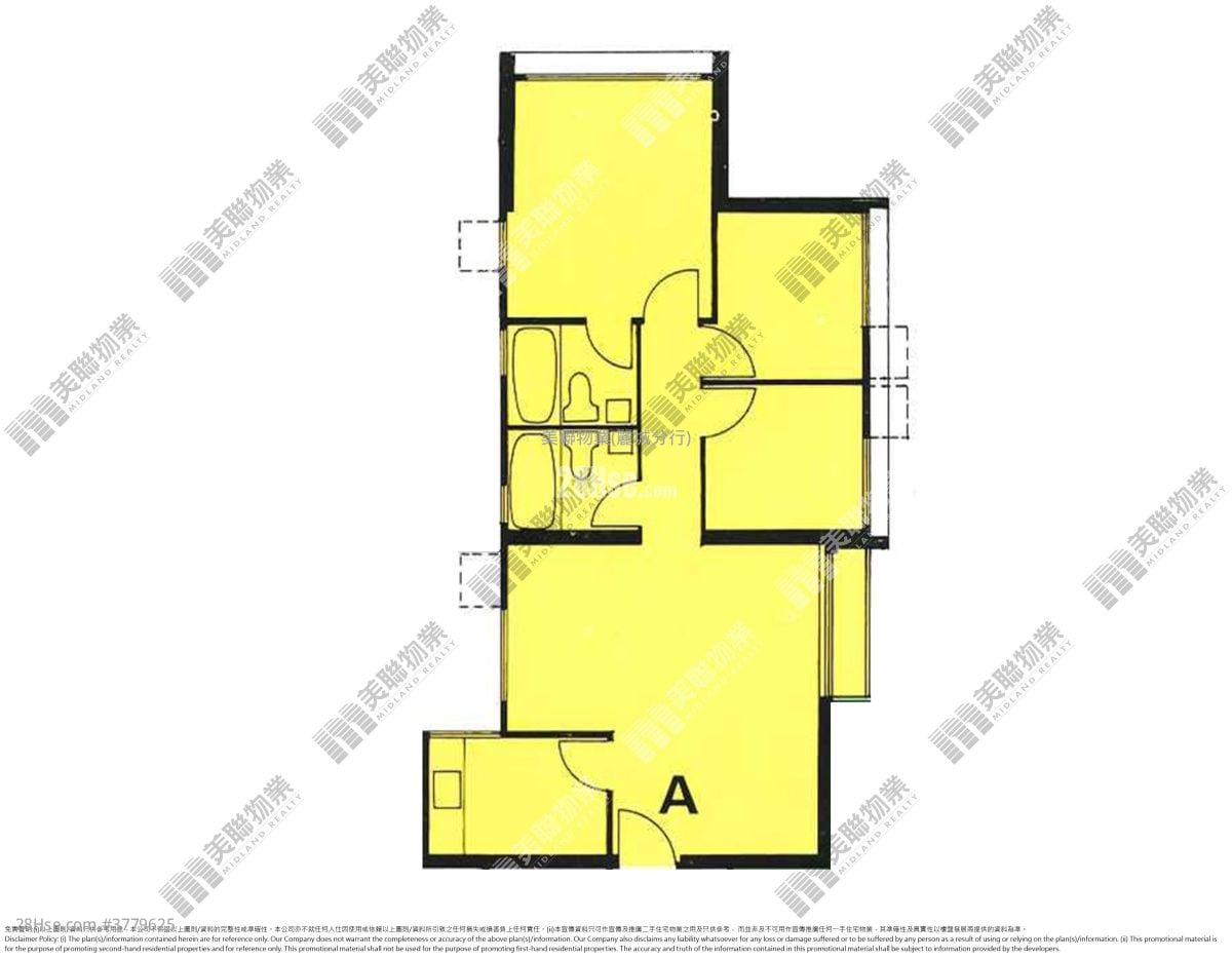 翠涛阁 售盘 3 房 , 2 浴室 703 平方尺