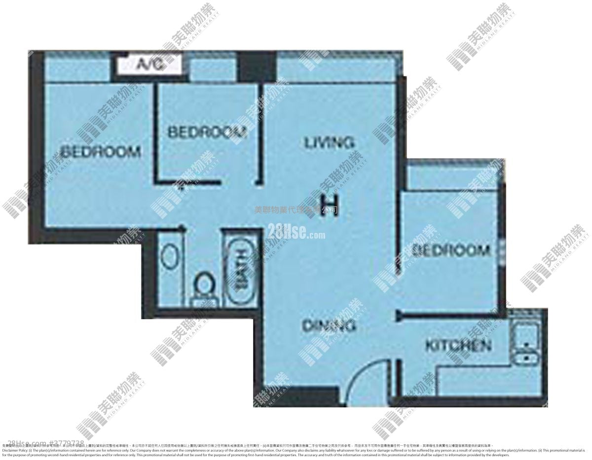 将军澳中心 售盘 3 房 541 平方尺