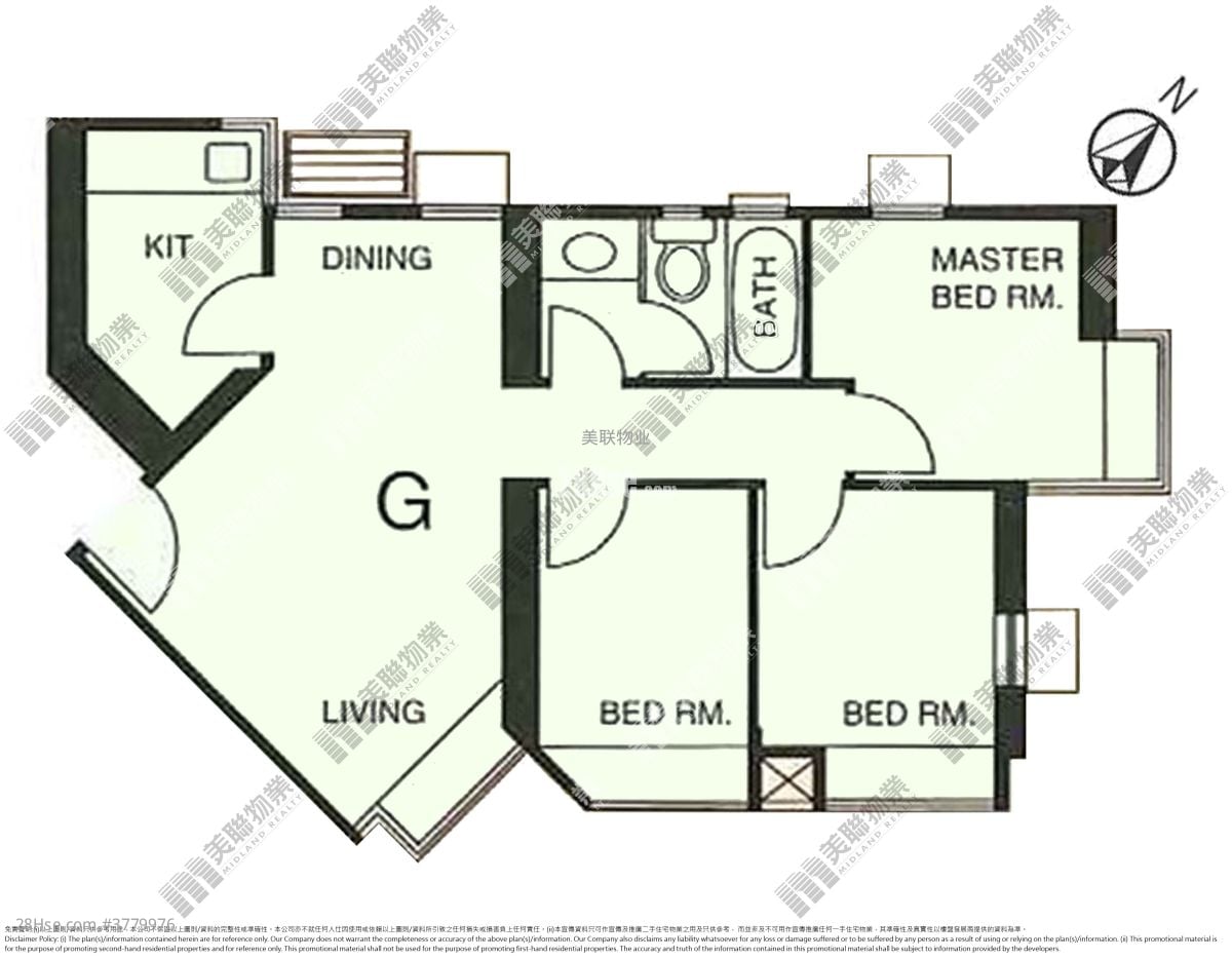 嘉湖山庄 售盘 3 房 544 平方尺