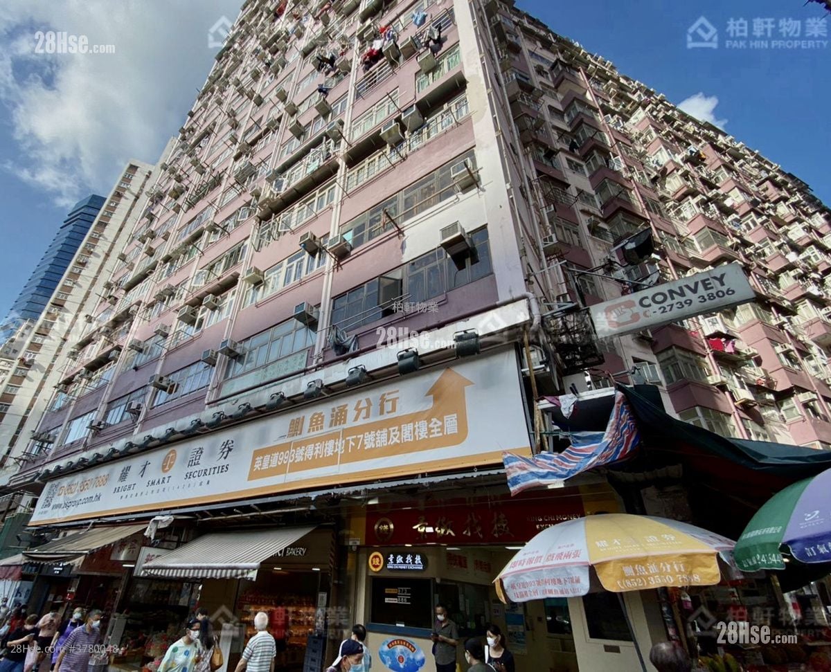 得利楼 售盘 2 房 , 1 浴室 380 平方尺