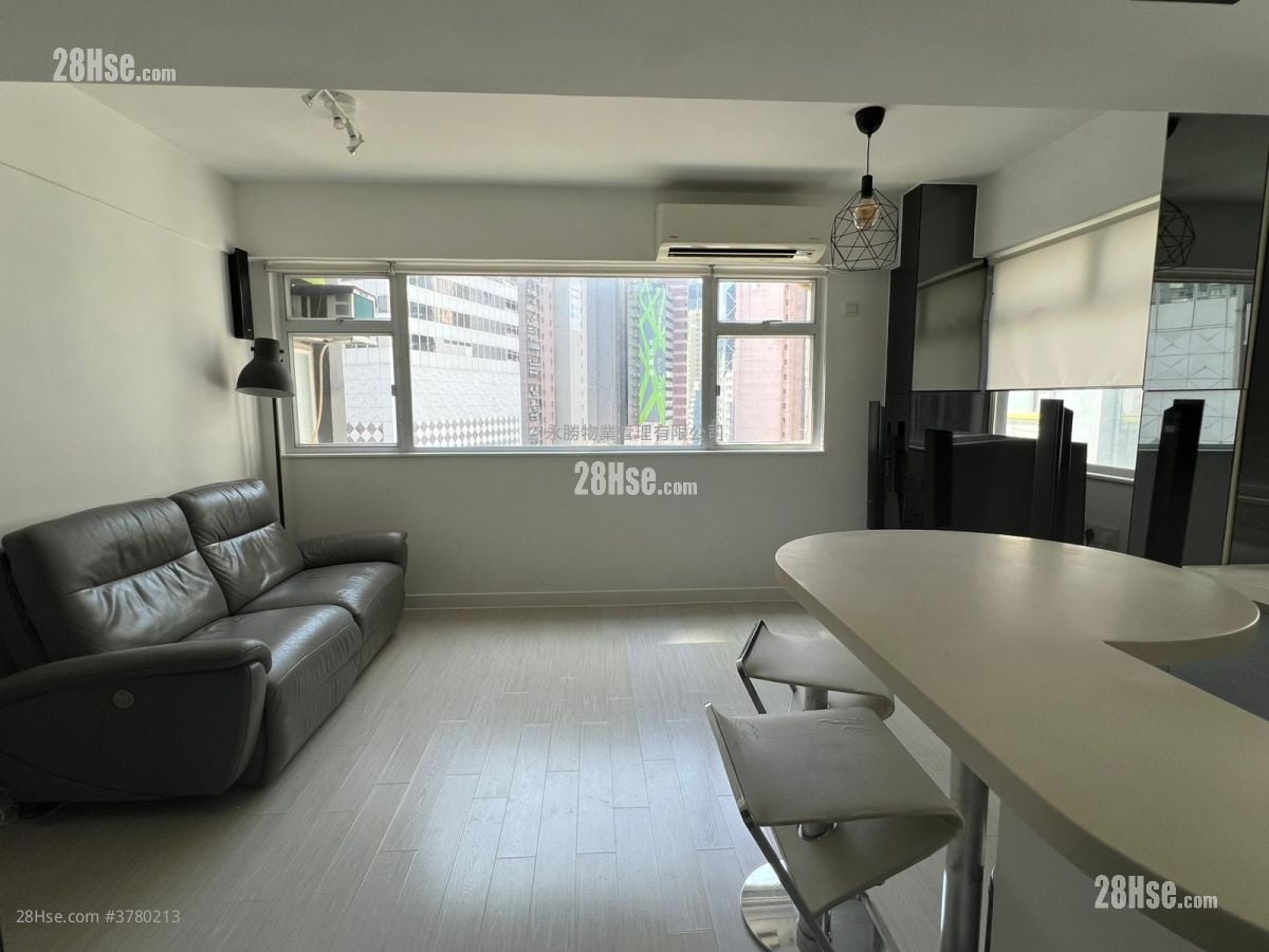 置安大厦 租盘 2 房 , 1 浴室 465 平方尺