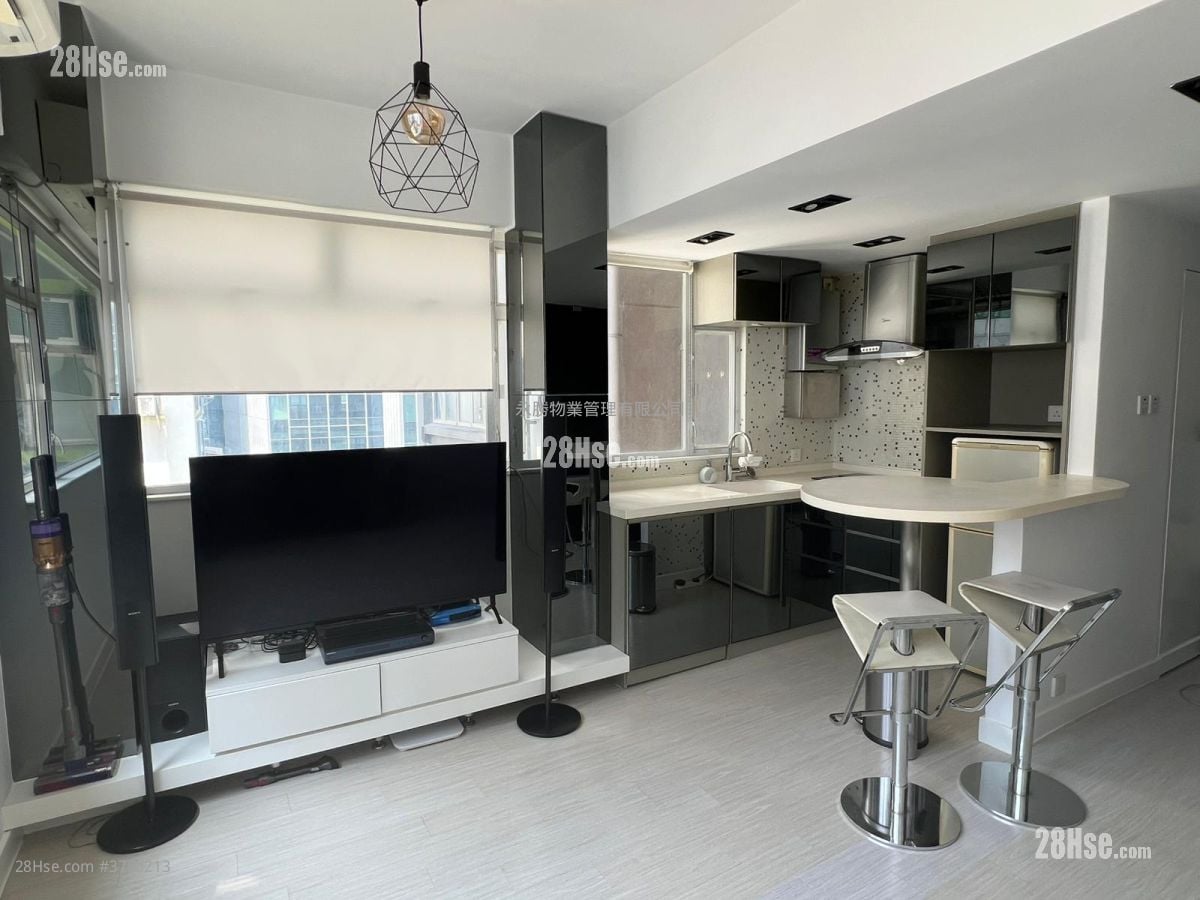 置安大厦 租盘 2 房 , 1 浴室 465 平方尺