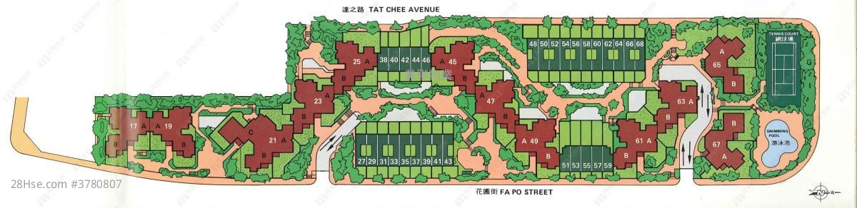 又一村花园 售盘 3 房 , 2 浴室 1,155 平方尺