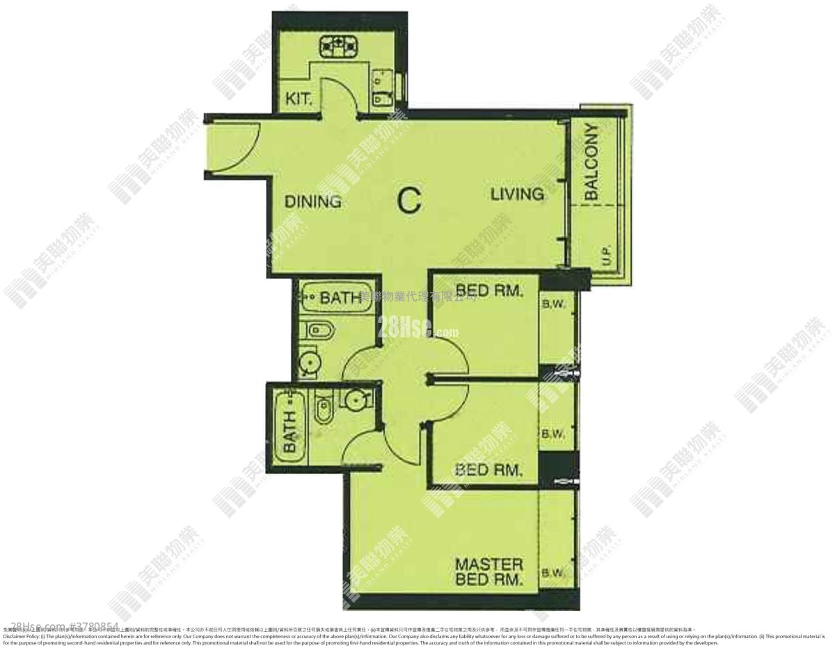 Metro Town Sell 3 Bedrooms , 2 Bathrooms 629 ft²