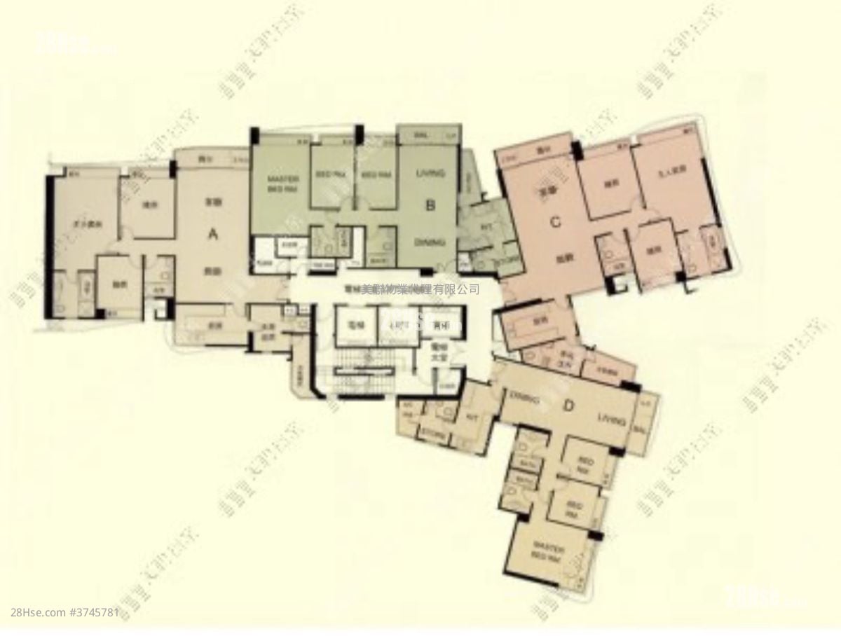君颐峰 售盘 3 房 , 2 浴室 1,074 平方尺