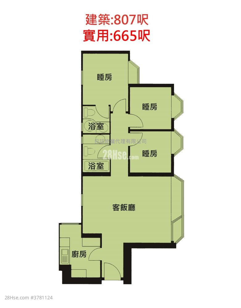 Riviera Gardens Rental 3 Bedrooms , 2 Bathrooms 665 ft²