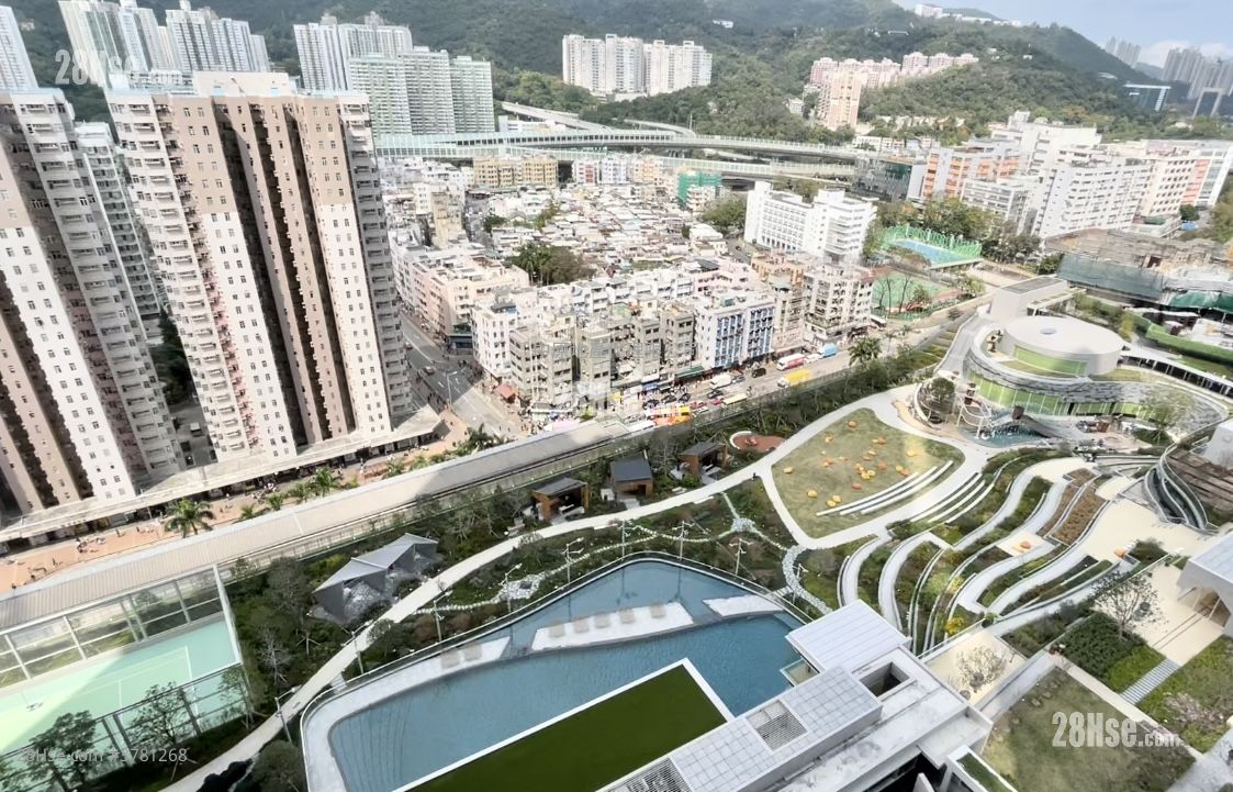 柏傲庄 租盘 2 房 , 1 浴室 521 平方尺