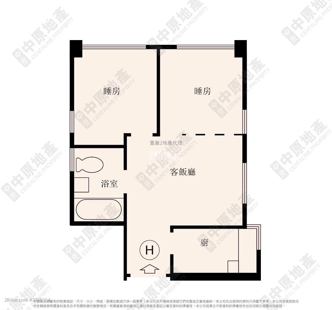 Fu Tor Loy Sun Chuen Sell 1 Bedroom , 1 Bathroom 285 ft²