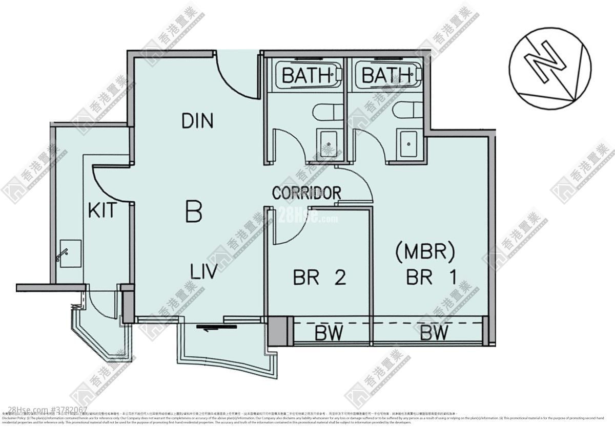 Grand Austin 租盘 2 房 , 2 浴室 580 平方尺