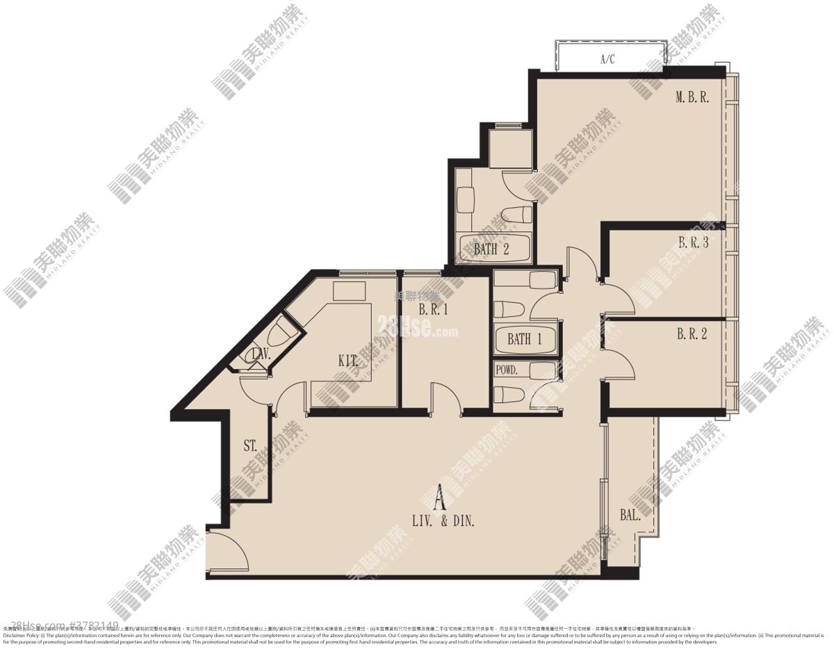 海之恋 售盘 4 房 , 4 浴室 1,163 平方尺