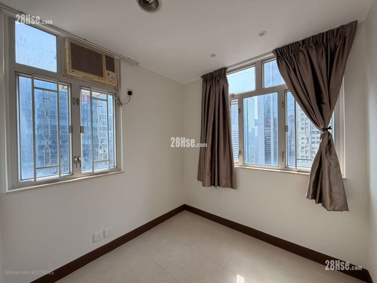 湾景中心大厦 租盘 2 房 , 1 浴室 325 平方尺