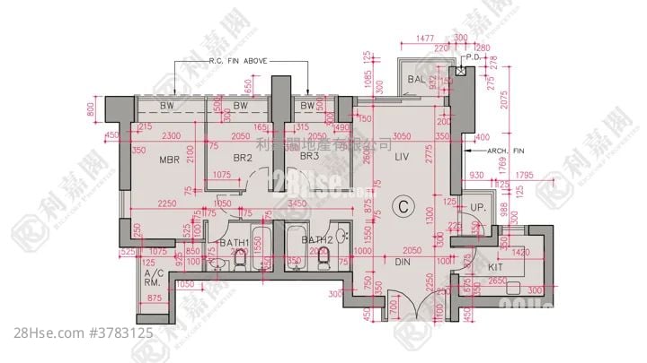 帝峰皇殿 租盘 773 平方尺