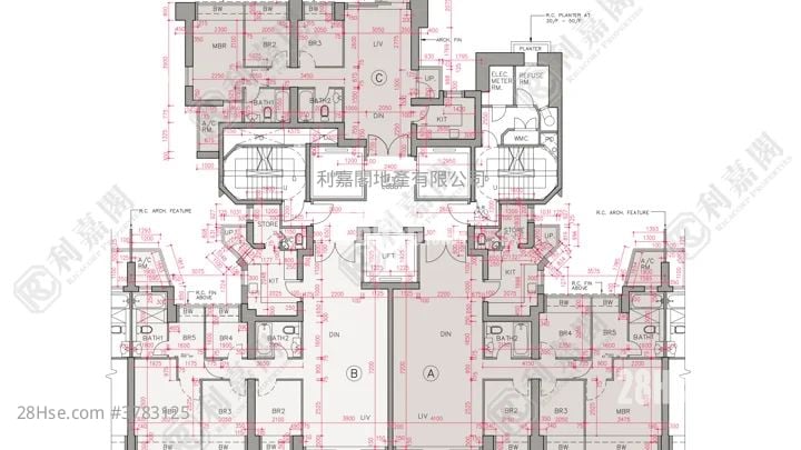 帝峰皇殿 租盘 773 平方尺
